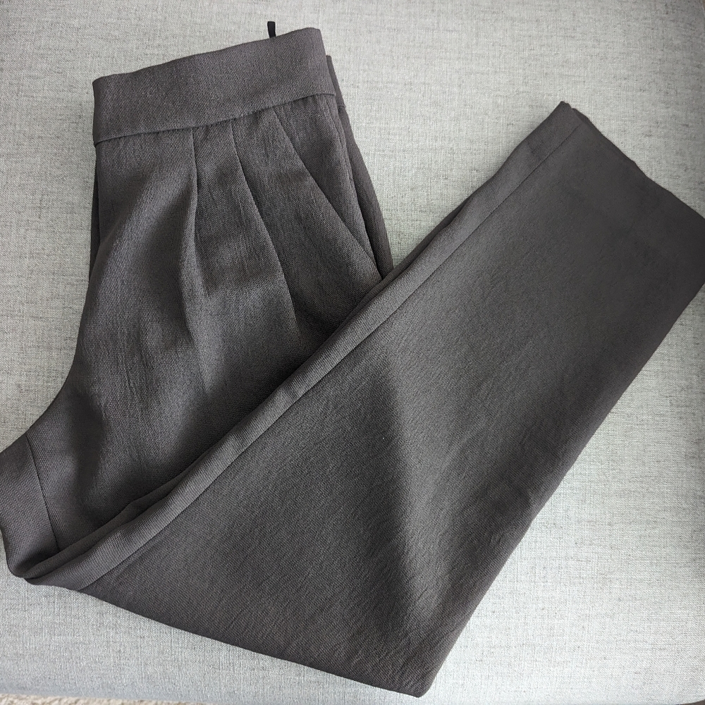 Aritzia Dark Gray Wide-Leg Pants